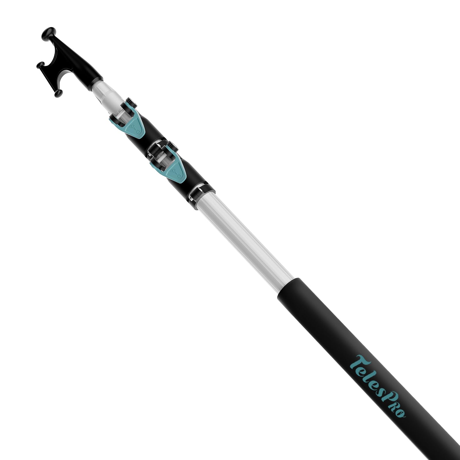 TelesPro 5-12FT Telescopic Aluminum Boat Hook - Versatile Docking Pole for Easy Boat Handling, Sturdy Design for All Water Conditions