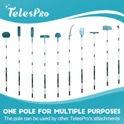TelesPro 12FT Car Wash Brush with Long Handle - Complete Car Cleaning Kit for Cars, Trucks, SUVs, RVs, and Home Siding