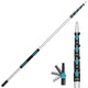 TelesPro Telescoping Pole 7-30FT - Lightweight Aluminum with Universal Twist-on Tip for Painting, Dusting, Window Cleaning, and Tree Sawing