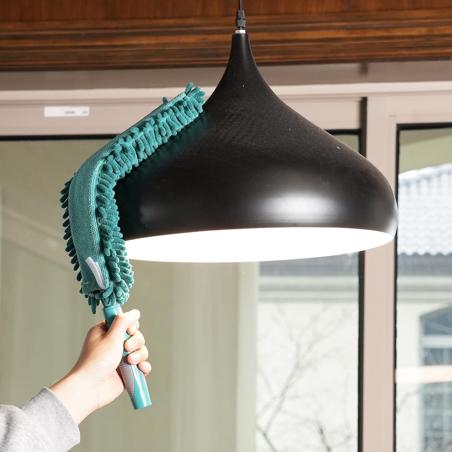 TelesPro 3-Piece House Cleaning Duster Attachment Set | Cobweb Duster, Chenille Ceiling Fan Duster, Microfiber Feather Duster | Fits Standard US Acme Thread Poles