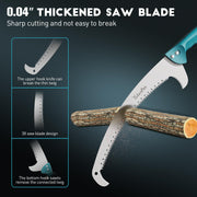 TelesPro Multi-Purpose Handheld Pruning Saw with 16-Inch Blade for Tree Trimming - Compatible with Standard US Acme Thread Poles (Pole Sold Separately)