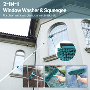 TelesPro 36 Foot High Reach Duster Kit - 7-30FT Extension Pole for High Ceiling Dusting, Window Cleaning, Cobwebs, Fans, and Feather Duster