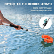 TelesPro 5-12FT Telescopic Aluminum Boat Hook - Versatile Docking Pole for Easy Boat Handling, Sturdy Design for All Water Conditions