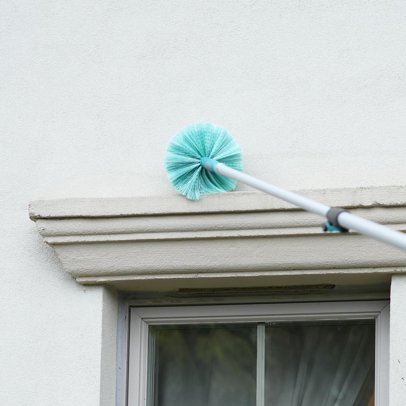 Telespro Cobweb Duster Attachment | High-Reach Durable Spider Web Cleaner for Standard US Acme Thread Poles