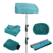 TelesPro 12FT Car Wash Brush with Long Handle - Complete Car Cleaning Kit for Cars, Trucks, SUVs, RVs, and Home Siding